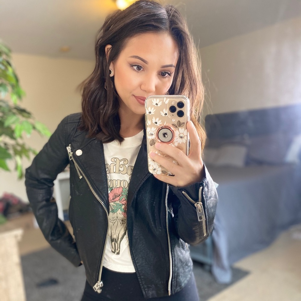 American eagle leather jacket